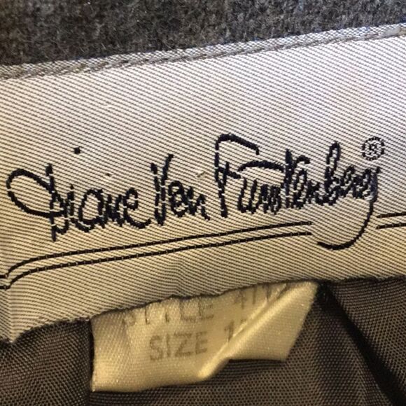 👠Vtg Diane Von Furstenberg Wool Skirt 12👠 - Picture 4 of 8